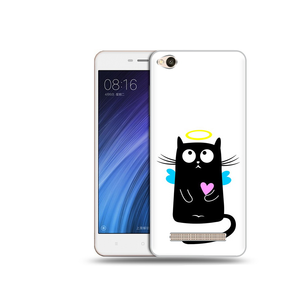 

Чехол MyPads Tocco для Xiaomi Redmi 4A Кот ангелок (PT46130.318.96), Прозрачный, Tocco