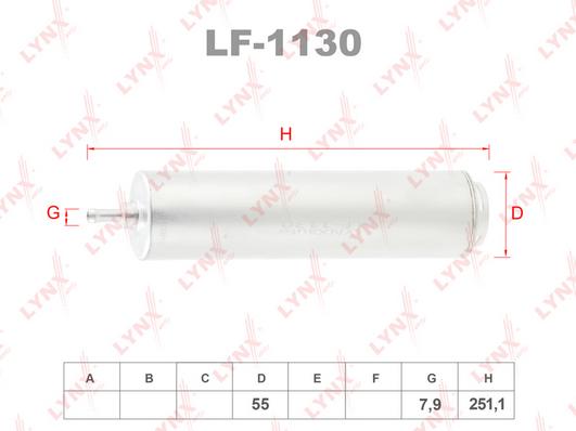 

Фильтр Топливный LYNXauto LF1130