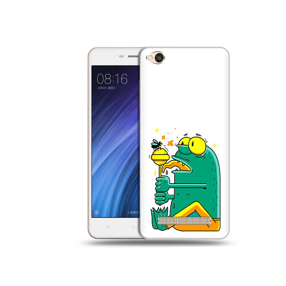 

Чехол MyPads Tocco для Xiaomi Redmi 4A Зеленая лягушка с чупа чупсом (PT46130.318.85), Прозрачный, Tocco