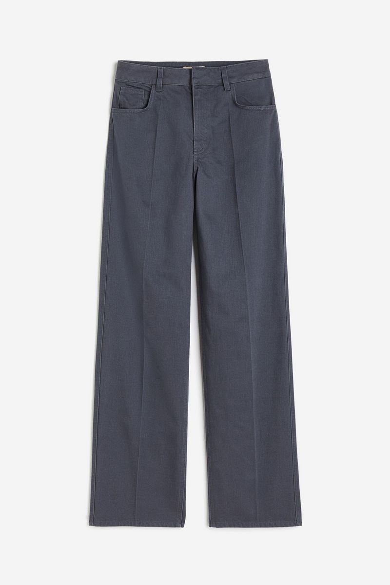 

Брюки женские H&M 1195537 серые 38 EU, Серый, 1195537