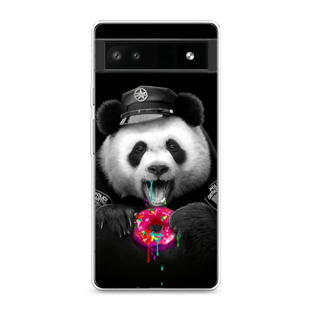 

Чехол Awog на Google Pixel 6A "Панда police", Разноцветный, 271150-2