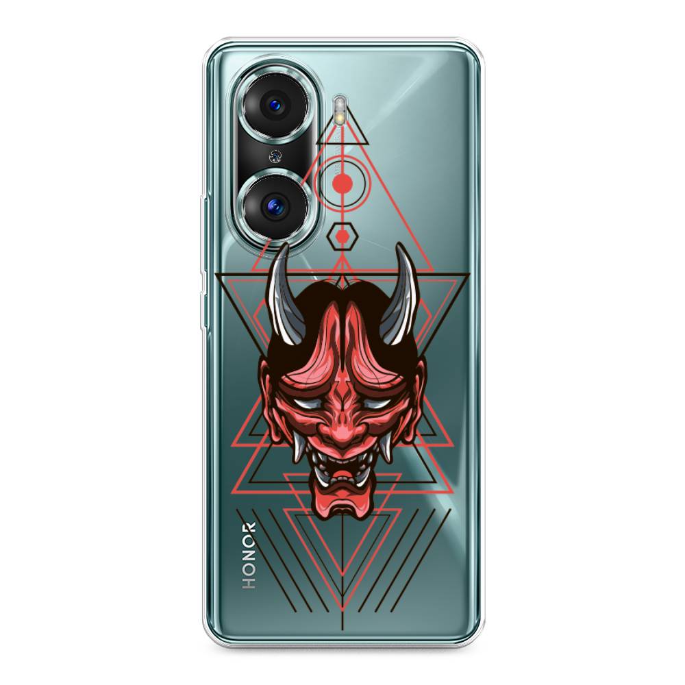 

Чехол на Honor 60 Pro "Hanya Oni mask", Серый;красный;черный, 6106750-4