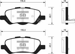 

Комплект тормозных колодок Sangsin brake SP1459