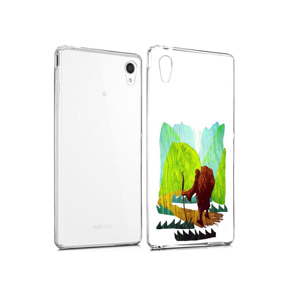 

Чехол MyPads Tocco для Sony Xperia M4 Aqua Лесная тропа (PT41841.249.106), Прозрачный, Tocco