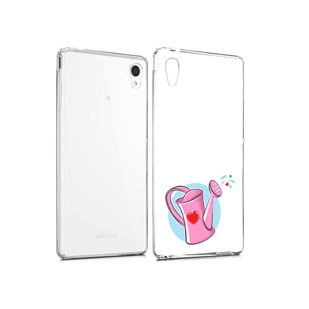 

Чехол MyPads Tocco для Sony Xperia M4 Aqua Лейка любви 14 февраля (PT41841.249.103), Прозрачный, Tocco