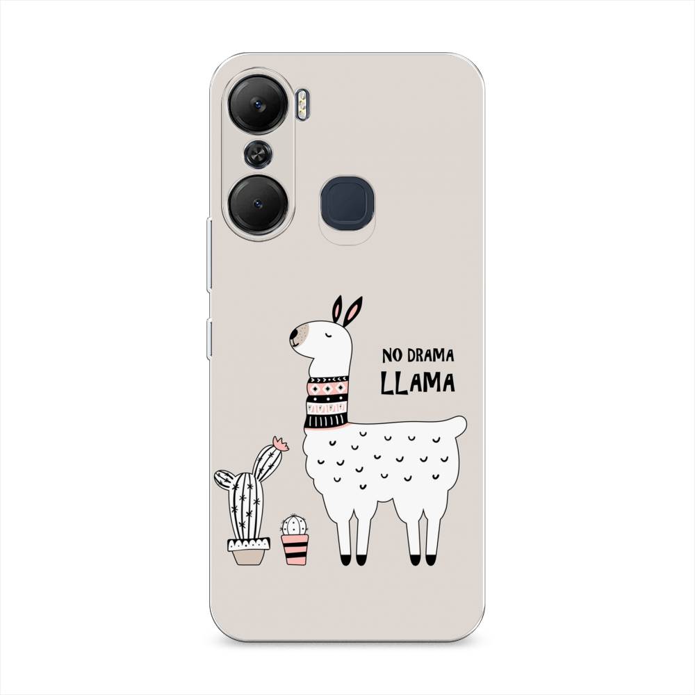 

Чехол Awog на Infinix Hot 12 Pro / Инфиникс Хот 12 Про "No drama LLama", Бежевый;серый;белый, 3102450-2
