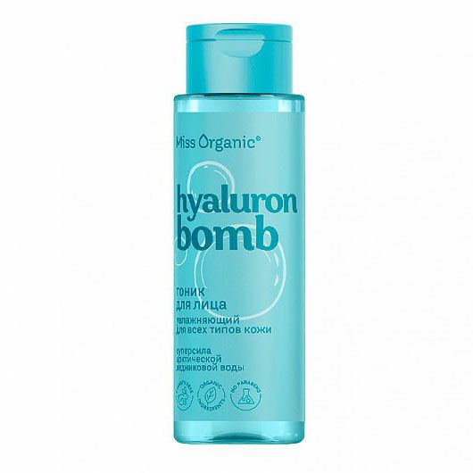 Тоник для лица Miss Organic Hyaluron Bomb Toner увлажняющий 190 мл