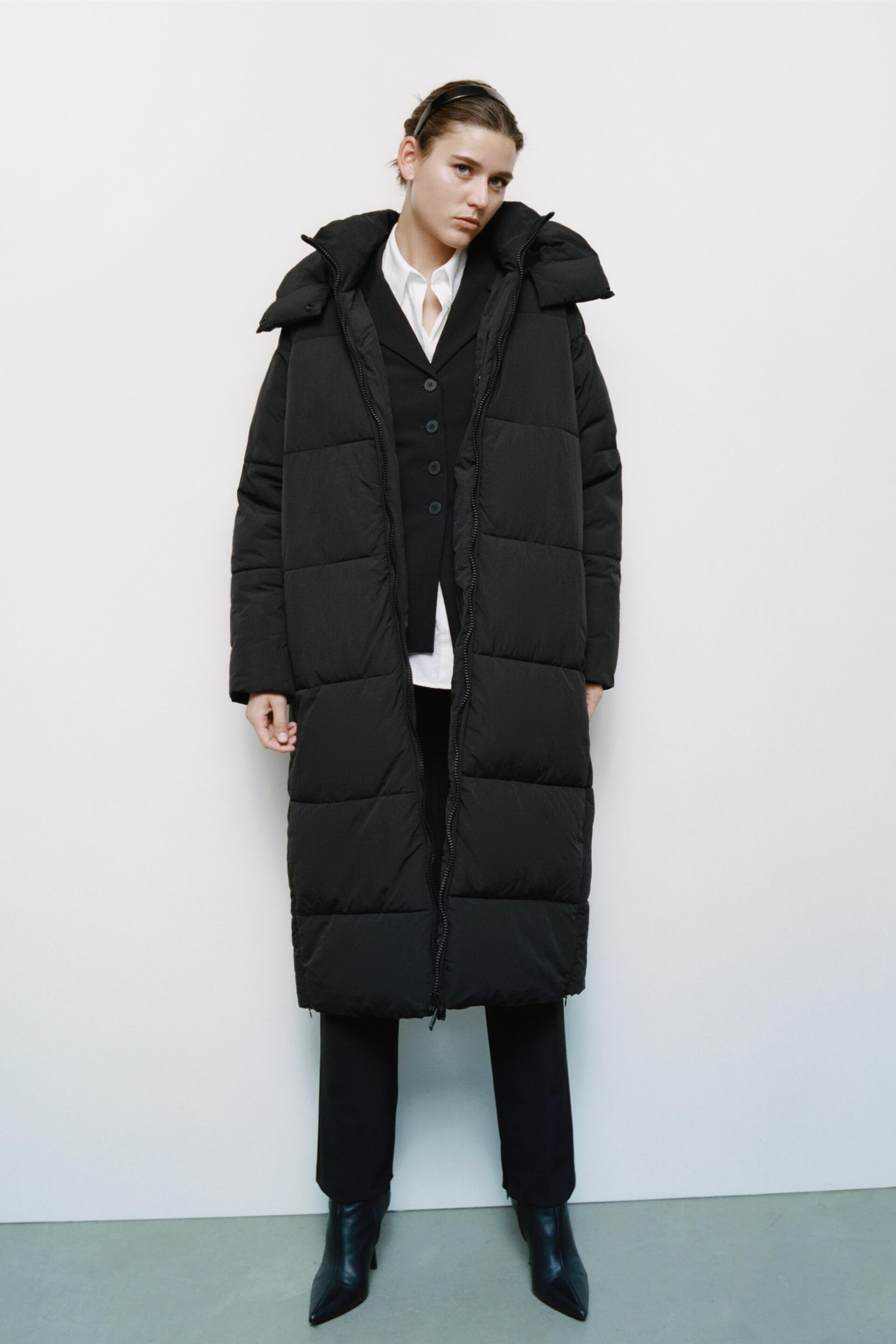 

Пальто женское ZARA 04391701 черное S (доставка из-за рубежа), 04391701