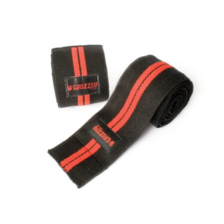 

Бинт для коленей Grizzly Power Lifting Knee Wraps 8660-04 черный/красный