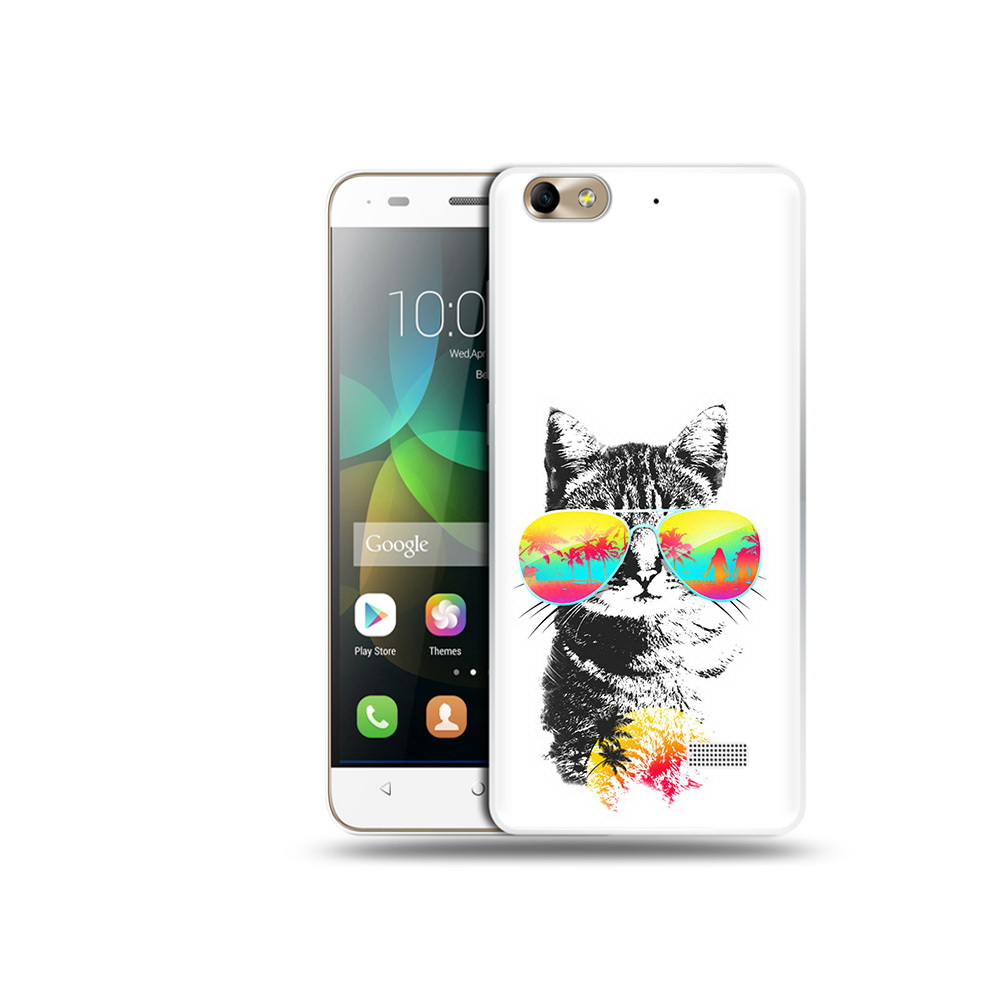 

Чехол MyPads Tocco для Honor 4C крутой кот (PT10946.43.425), Прозрачный, Tocco