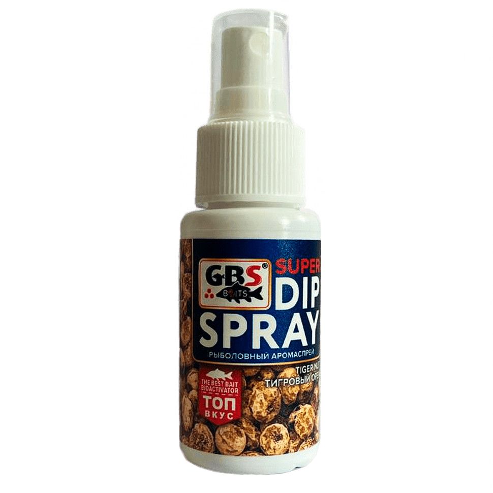 

Ароматизатор GBS BaITS Super Dip Spray Тигровый орех 50 мл, Super Dip Spray