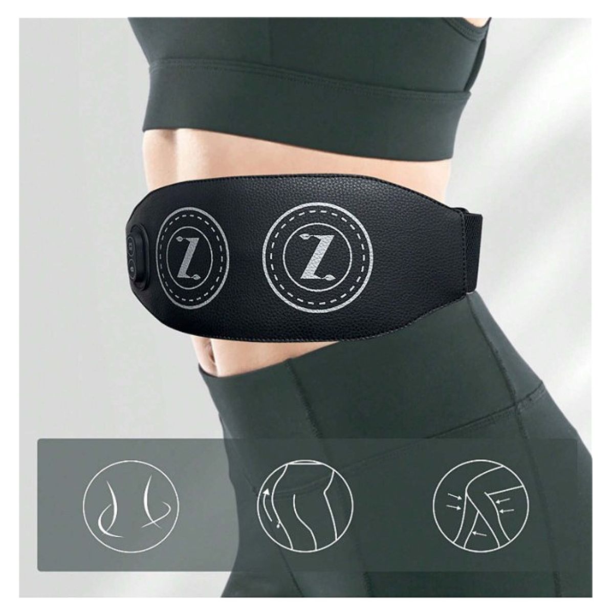 

Массажный пояс с прогревом черный, Massage Belt Z