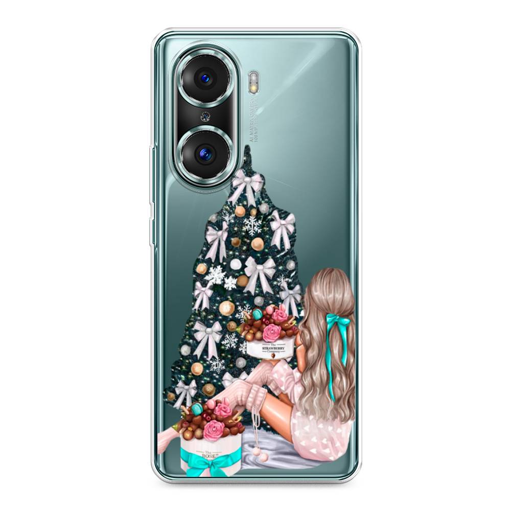 

Чехол на Honor 60 Pro "New Year", Зеленый;бежевый;голубой, 6106750-5