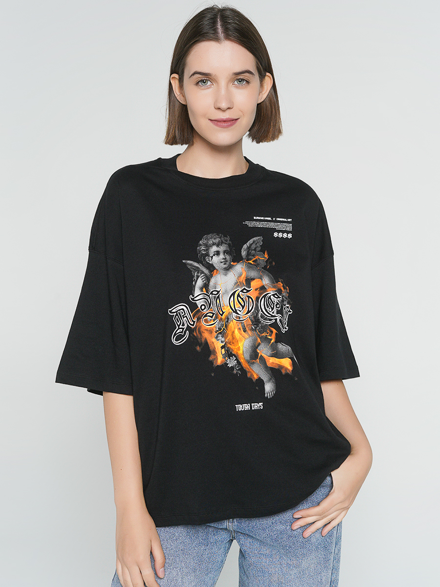 

Футболка женская ТВОЕ 84254 черная XL, 84254