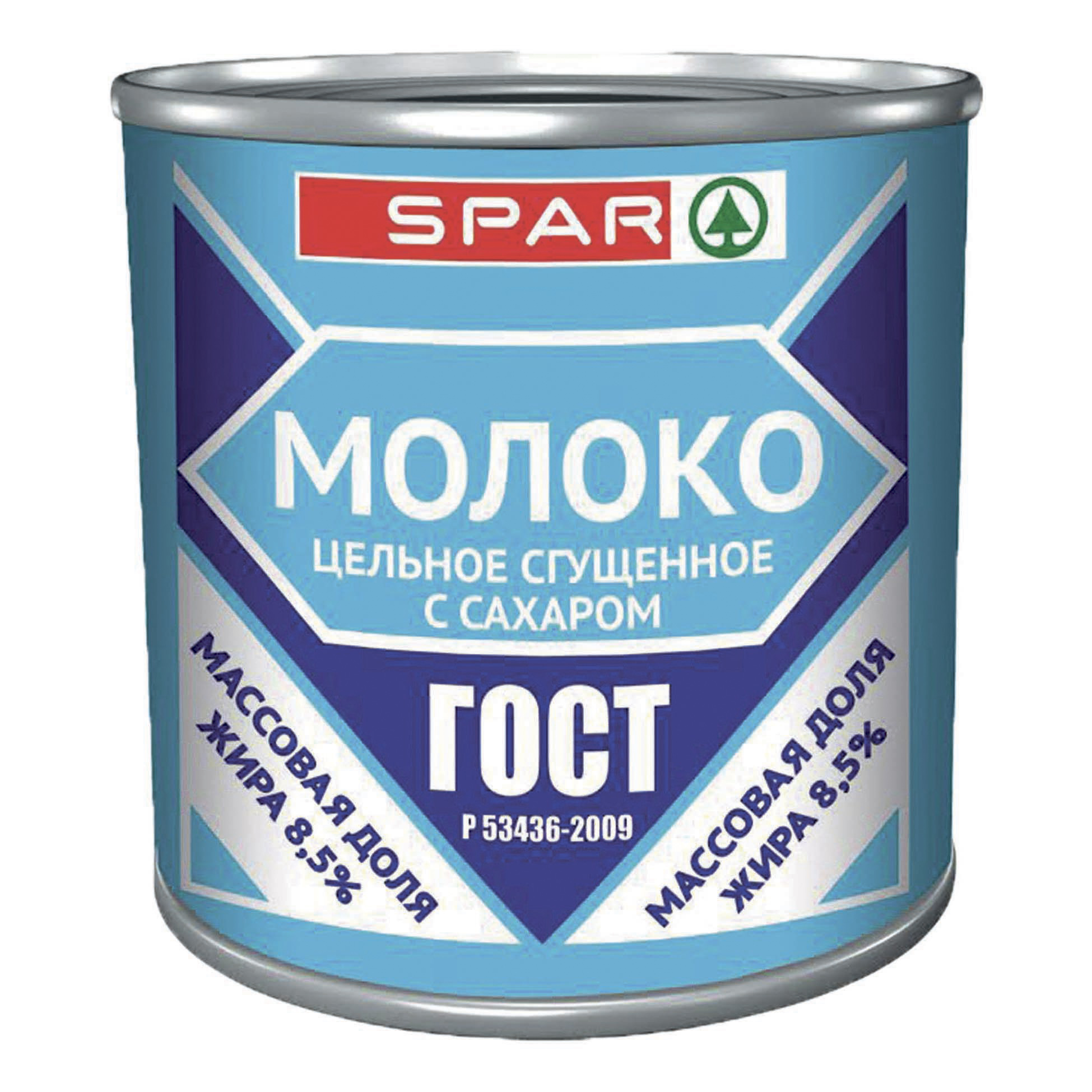 

Сгущенное молоко Spar цельное с сахаром 8,5% БЗМЖ 380 г