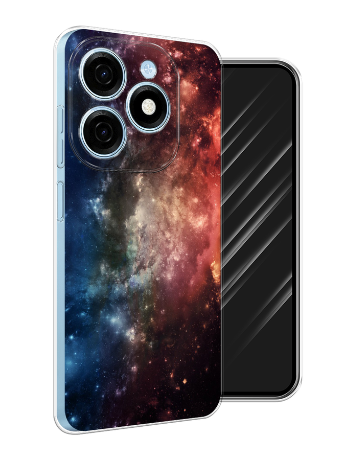 

Чехол Awog на Tecno Spark 20 "Космос", Синий;бежевый;красный, 304750-1