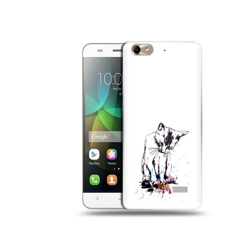 

Чехол MyPads Tocco для Honor 4C кот и микки (PT10946.43.399), Прозрачный, Tocco