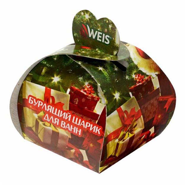 Бурлящий шар для ванны Weis Хвойная фантазия 52 г 103₽