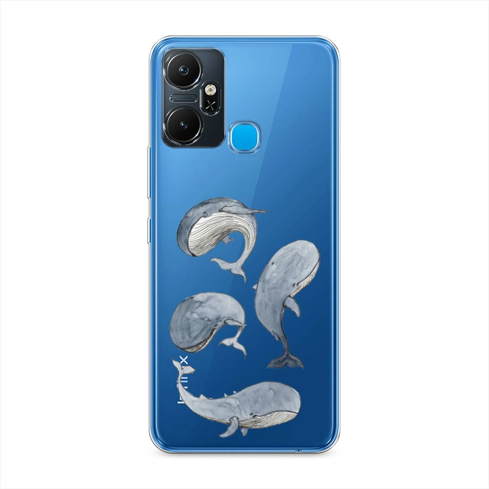 

Чехол Awog "Киты" на Infinix Smart 6 Plus / Инфиникс Смарт 6 Плюс, Белый;прозрачный;голубой, 3102350-1