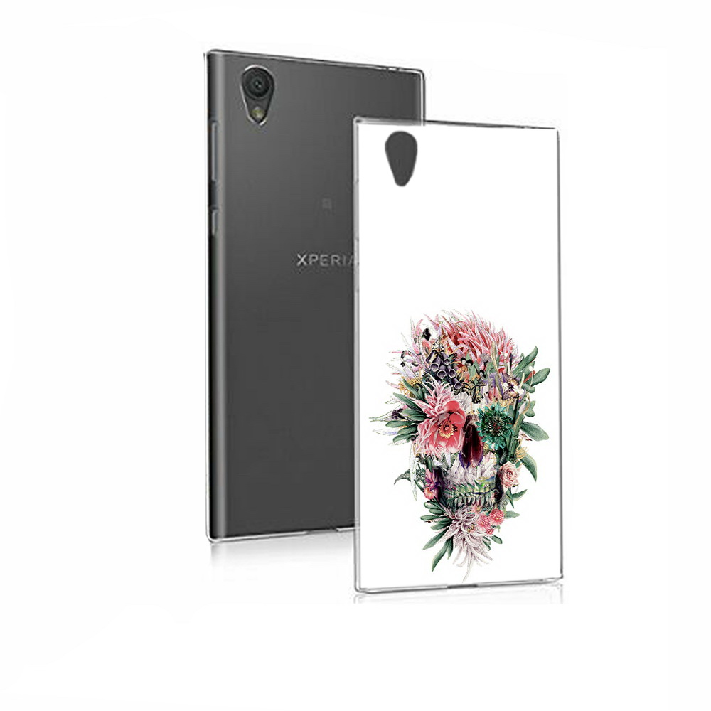 

Чехол MyPads Tocco для Sony Xperia E5 череп из цветов (PT50363.248.677), Прозрачный, Tocco