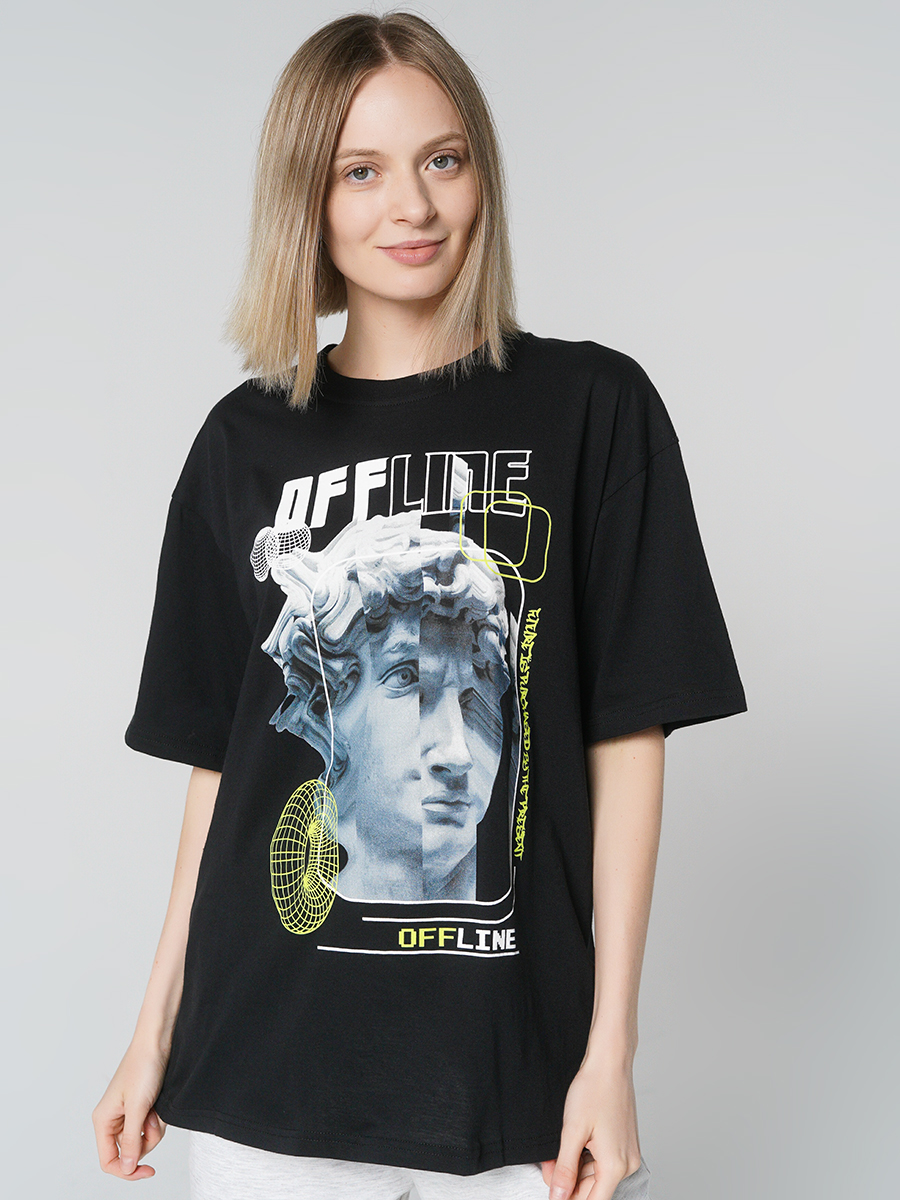 

Футболка женская ТВОЕ 84224 черная S, 84224