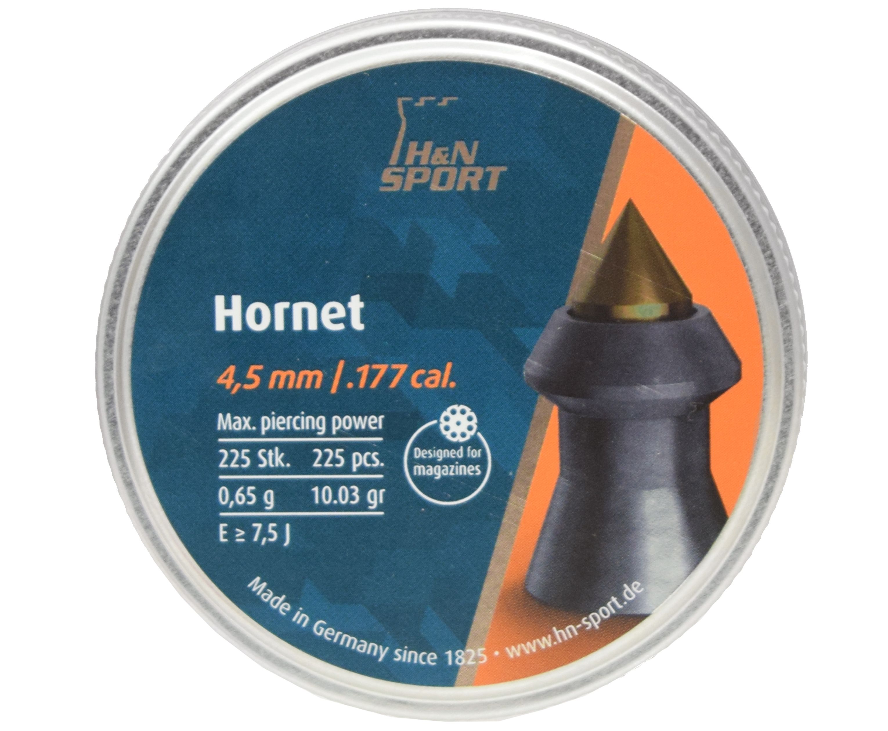 Пули пневматические HN Hornet 45 мм 225 шт 065 г 4064₽