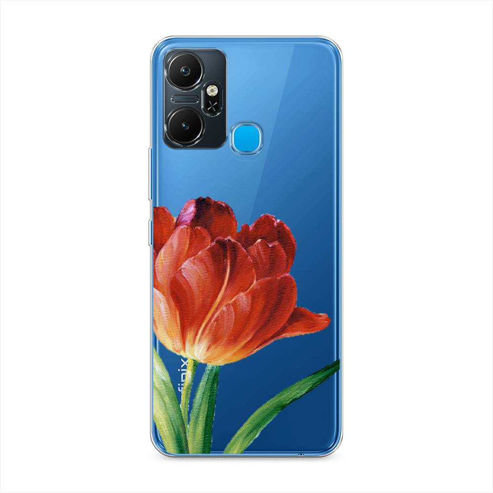 

Чехол Awog "Красный тюльпан" на Infinix Smart 6 Plus / Инфиникс Смарт 6 Плюс, Оранжевый;зеленый, 3102350-8