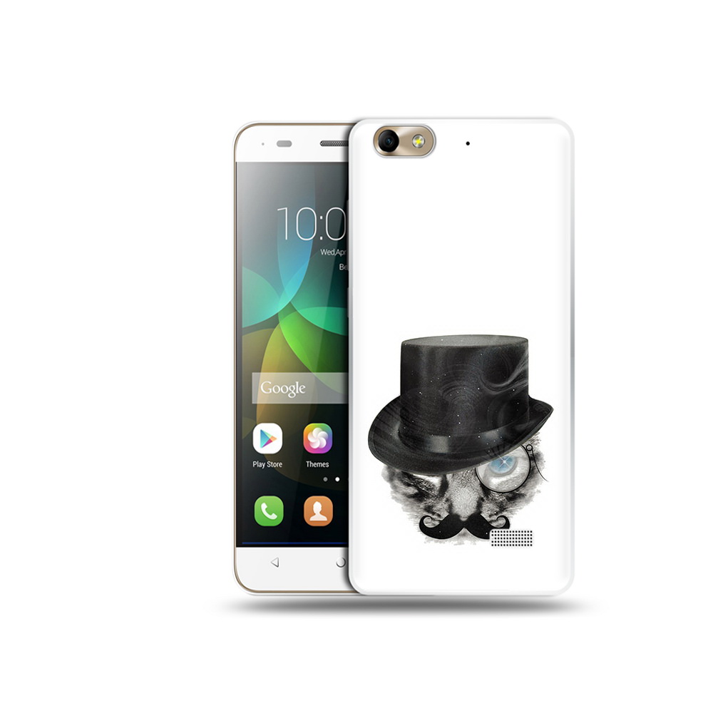 

Чехол MyPads Tocco для Honor 4C интелегентный кот (PT10946.43.378), Прозрачный, Tocco
