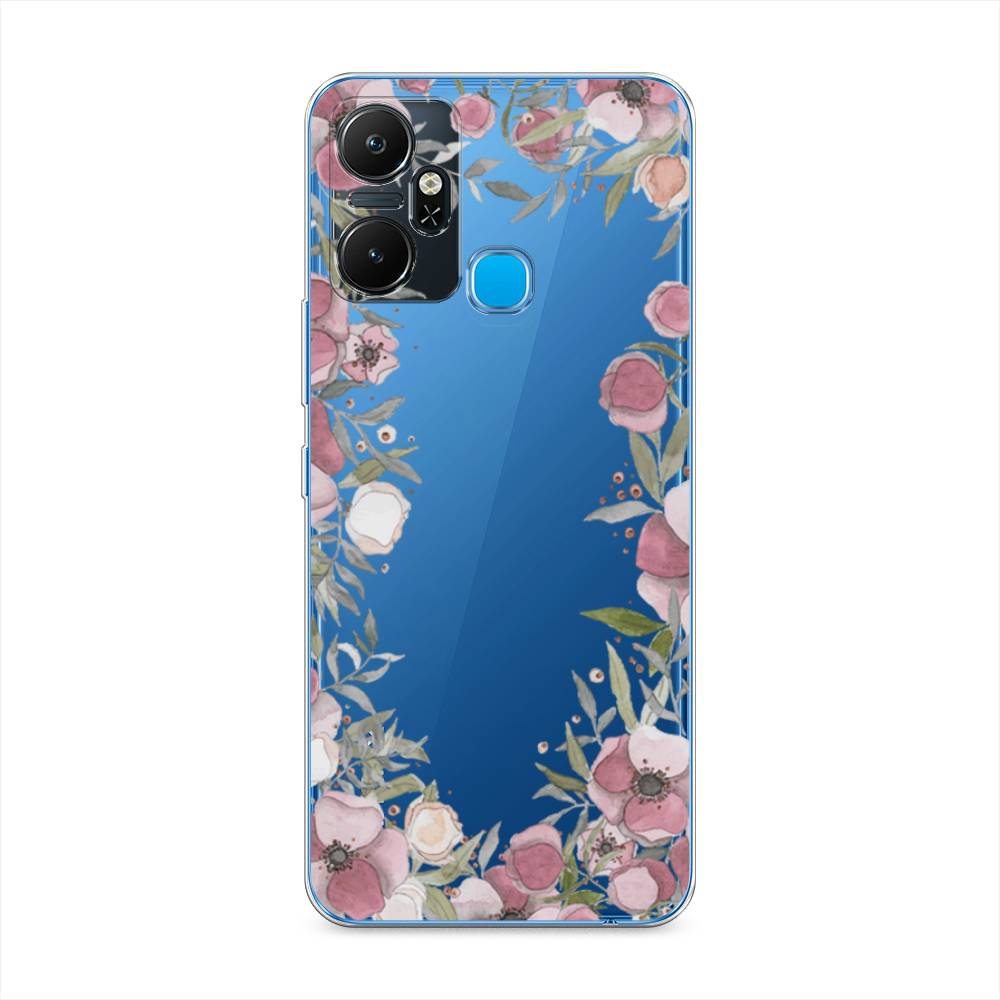 

Чехол Awog "Розовая цветочная рамка" на Infinix Smart 6 Plus / Инфиникс Смарт 6 Плюс, Розовый;зеленый, 3102350-8