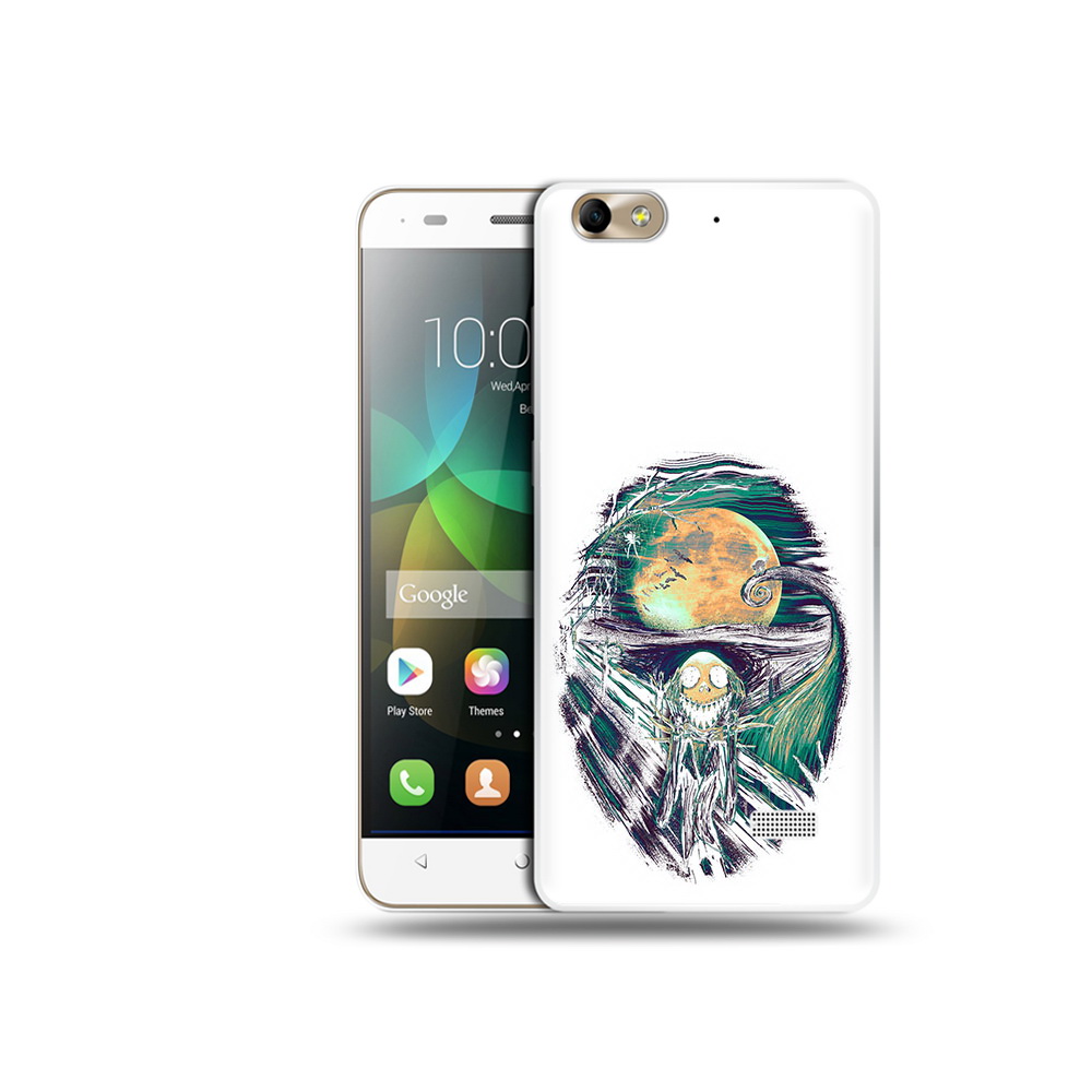 

Чехол MyPads Tocco для Honor 4C зубастое существо абстракция (PT10946.43.370), Прозрачный, Tocco