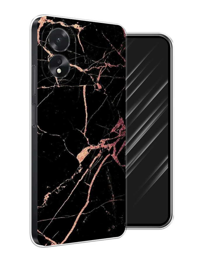 

Чехол Awog на Oppo A38 "Мрамор розовое золото", Черный;розовый, 2515350-1