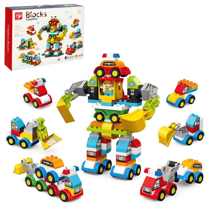 

Конструктор Kids Home Toys Автобот, 2 варианта сборки, 85 дет