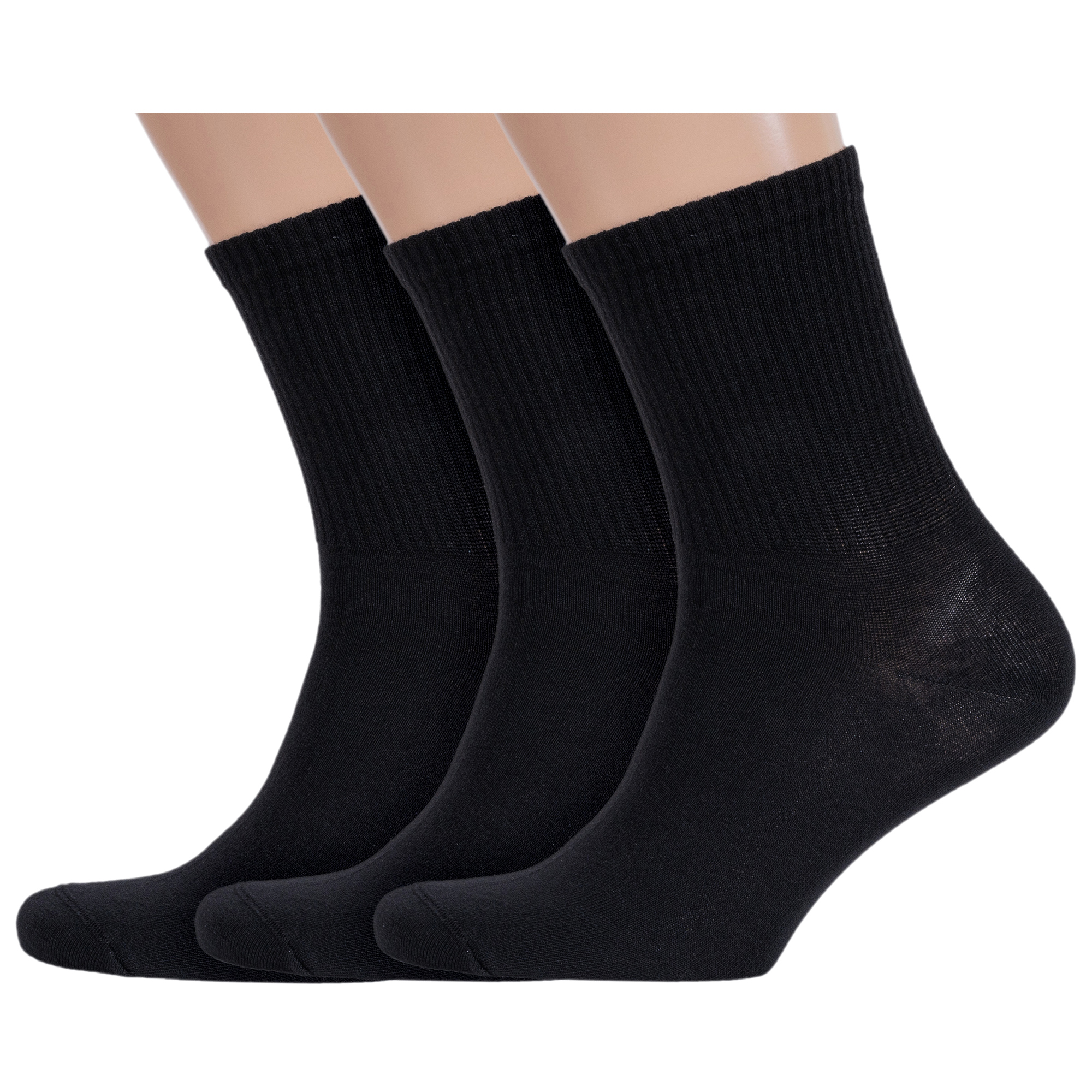 

Комплект носков мужских Rusocks 3-М3-13747 черных 25-27, Черный, 3-М3-13747