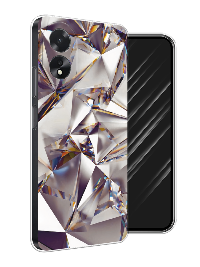 

Чехол Awog на Oppo A38 "Бриллианты", Серебристый;бежевый, 2515350-1