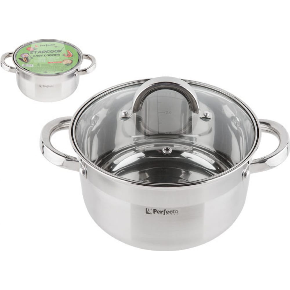 PERFECTO LINEA Кастрюля из нержавеющей стали 3,2 л Starcook 50-520115