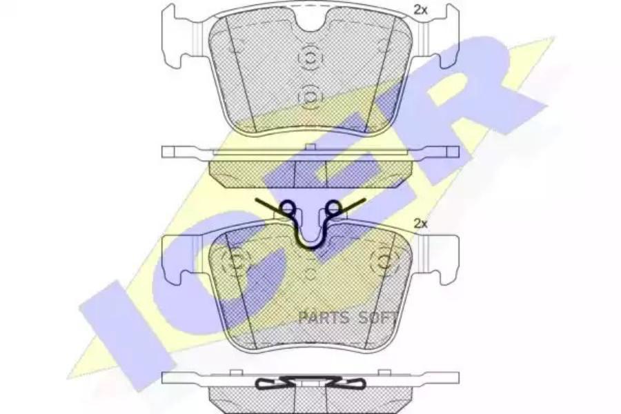 

Колодки Задние Jaguar/Land Rover/Volvo Icer 182232 Icer арт. 182232