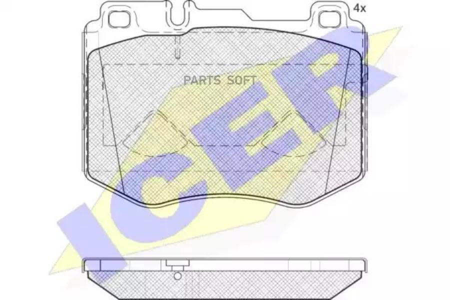 

Колодки Передние Mb W205/W213/C238 Icer 182195 Icer арт. 182195