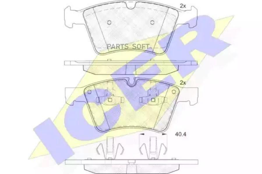 

Колодки Передние Nb W164/W251 Icer 182086 Icer арт. 182086