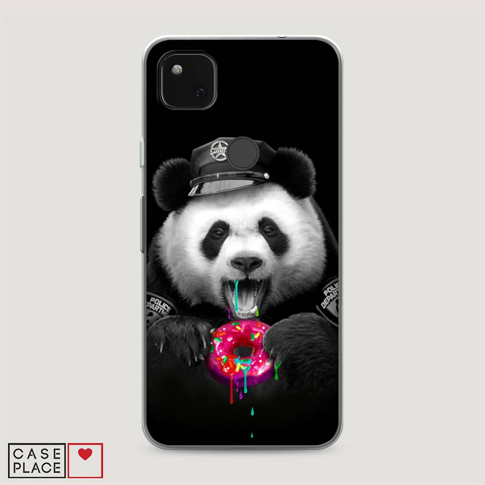 

Чехол Awog на Google Pixel 4A "Панда police", Разноцветный, 270650-2