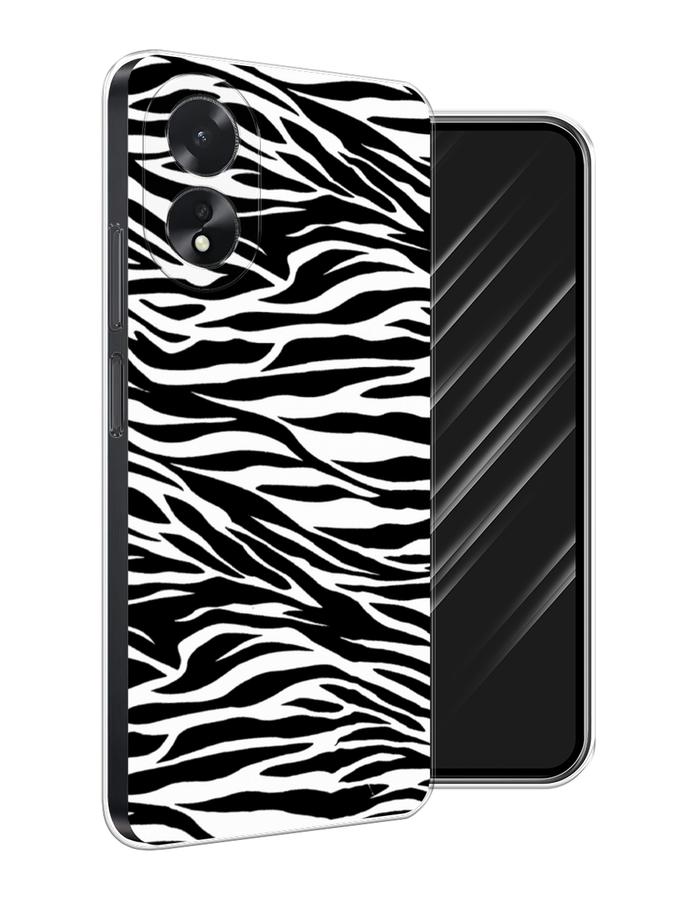 

Чехол Awog на Oppo A38 "Принт зебра", Белый;серый;черный, 2515350-1