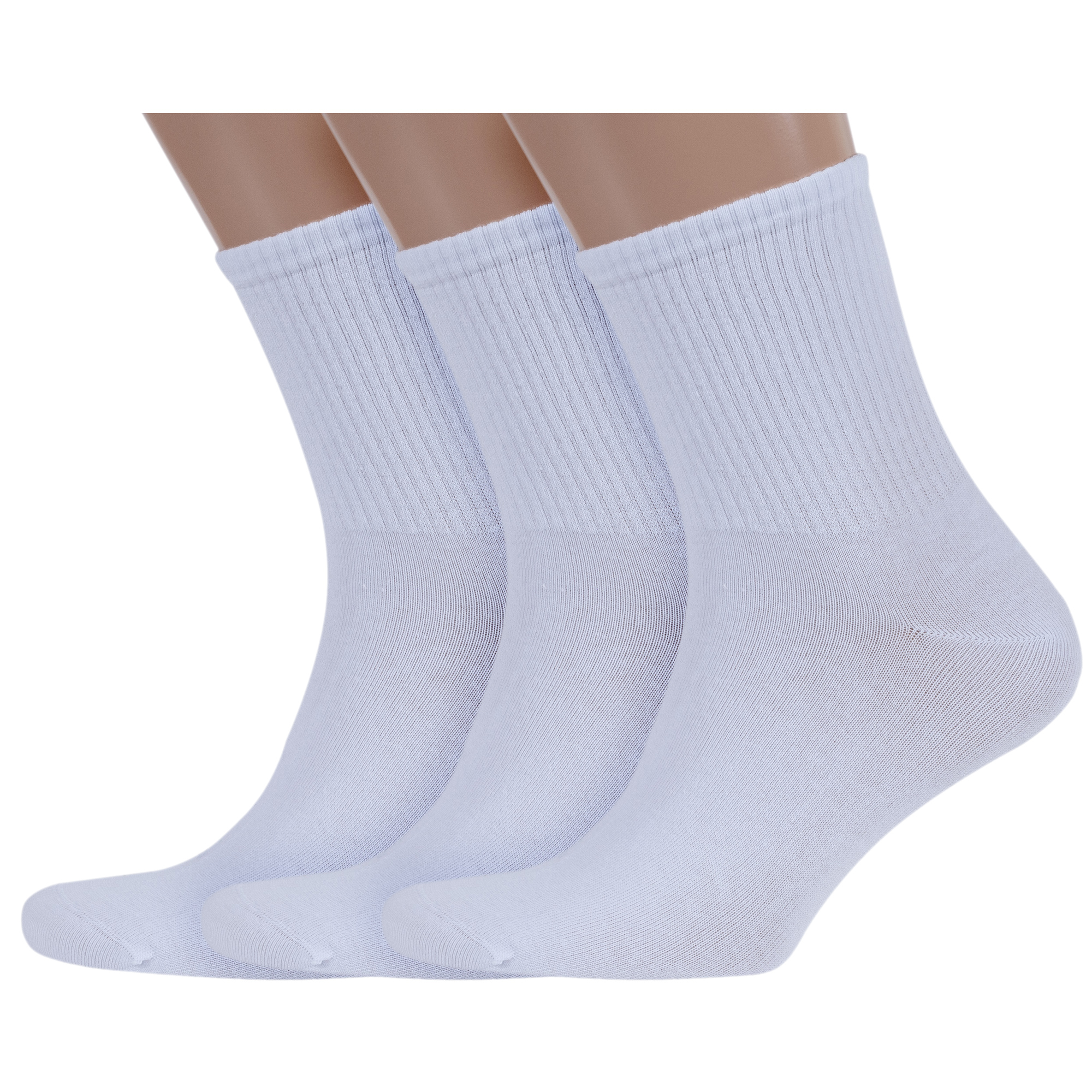 

Комплект носков мужских Rusocks 3-М3-13747 белых 27-29, Белый, 3-М3-13747