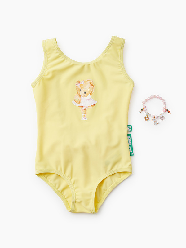 

Купальник слитный для девочек Happy Baby 50658 желтый 110, 50658