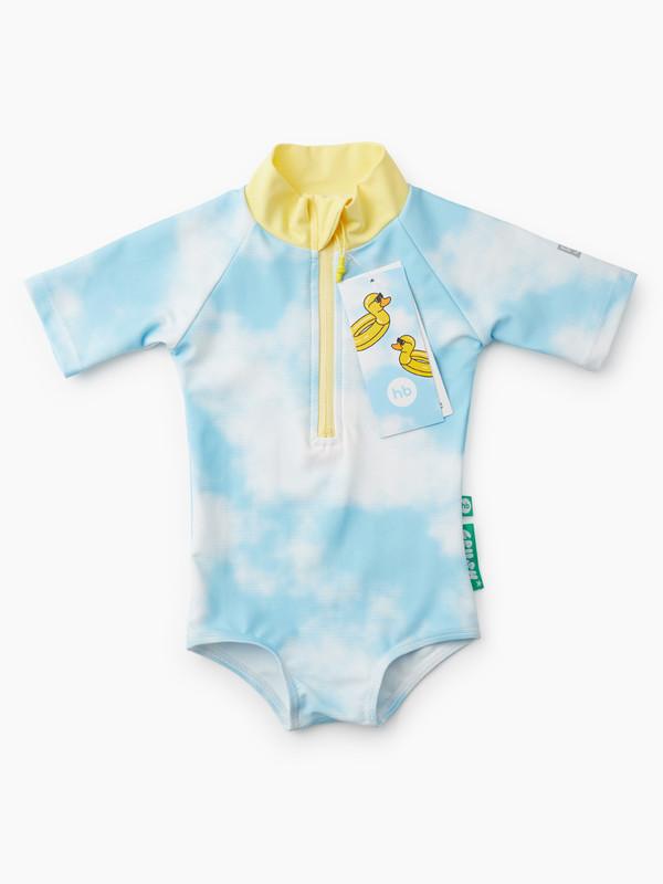 

Купальник слитный для девочек Happy Baby 50657 голубой 116, 50657