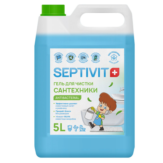 фото Средство для чистки сантехники septivit premium 5л