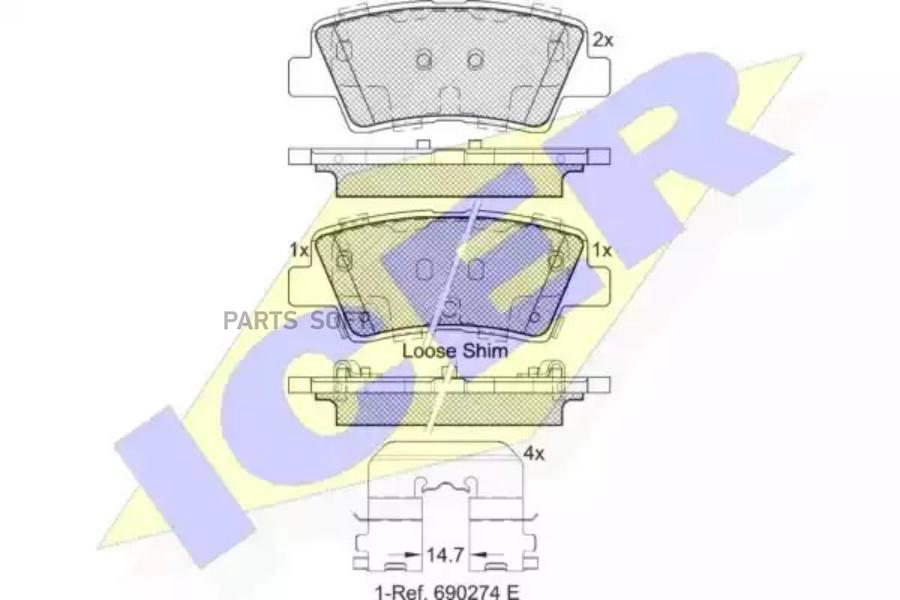 

Колодки Задние Hyundai/Kia/Ssang Yong Icer 182036 Icer арт. 182036