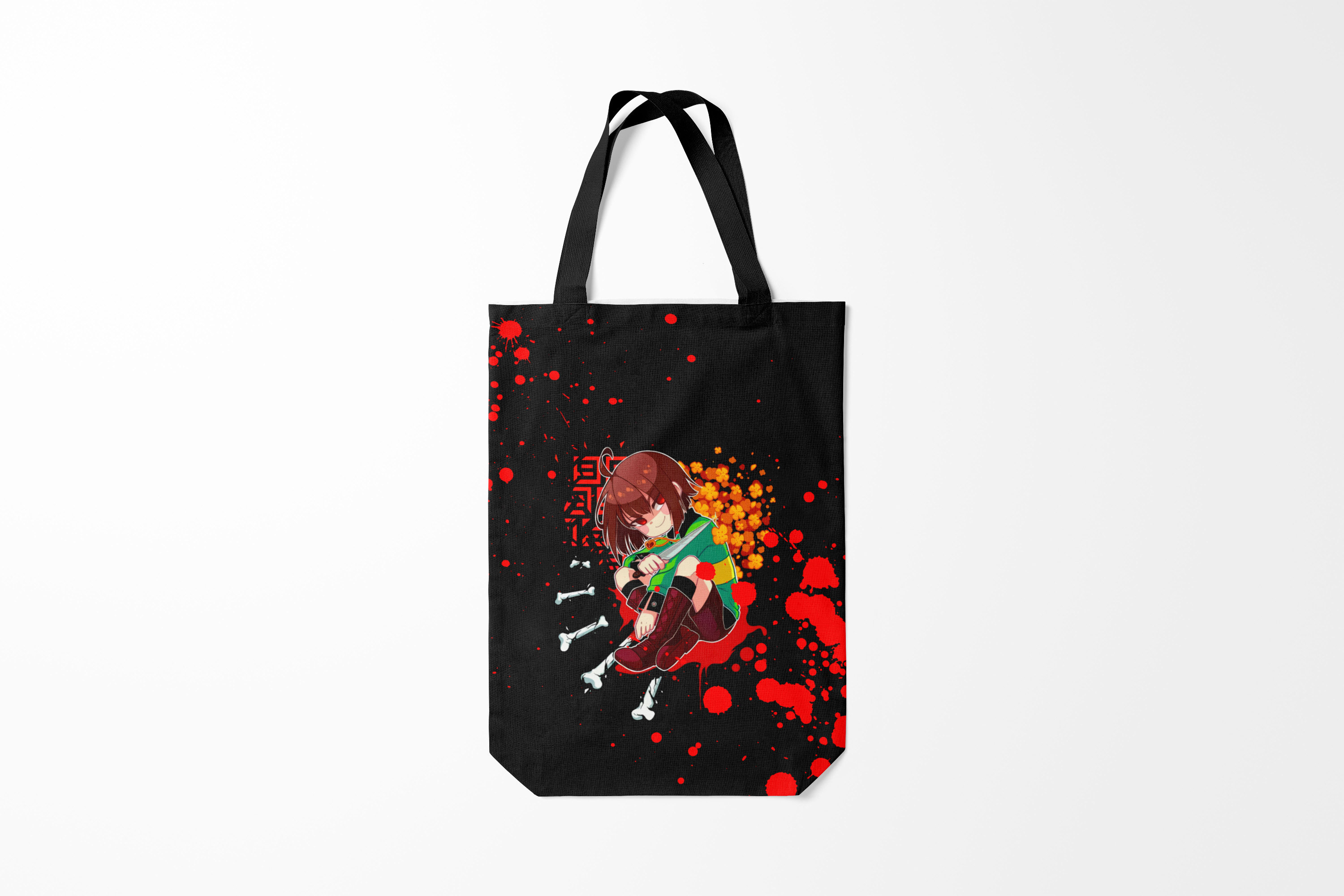

Сумка шoппер унисекс Burnettie Undertale, черный, Undertale