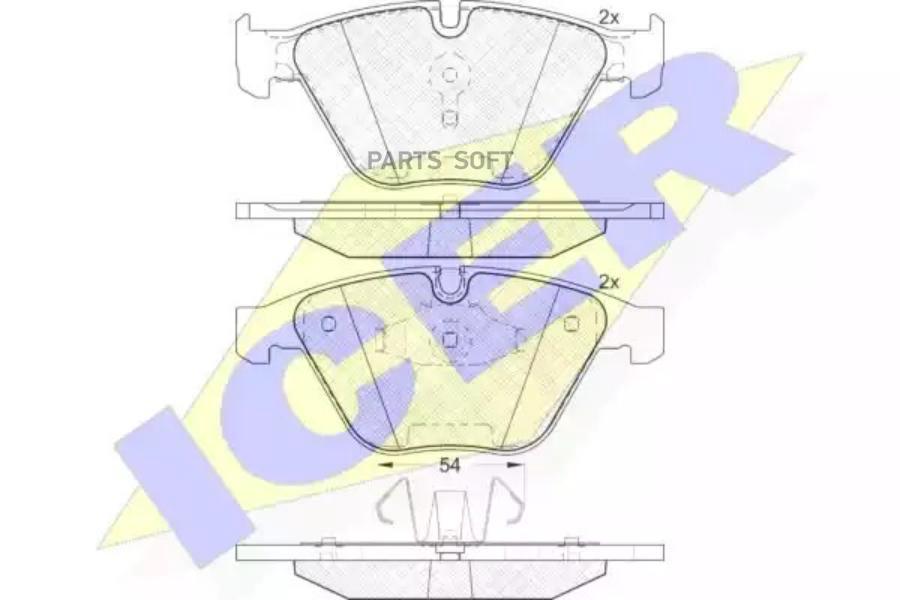 

Колодки Передние Bmw 3 E90/E91 Icer 181940 Icer арт. 181940