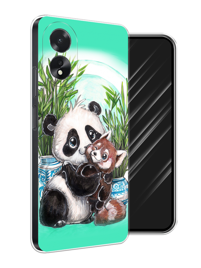 

Чехол Awog на Oppo A38 "Друзья зверята", Бирюзовый;белый;черный, 2515350-1
