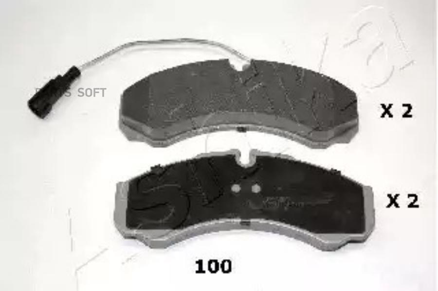 

Тормозные колодки Ashika задние дисковые 5101100