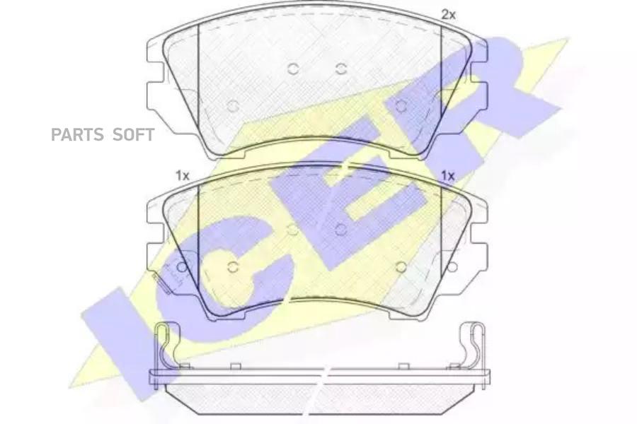 

Колодки Передние Opel Insignia Icer 181913 Icer арт. 181913